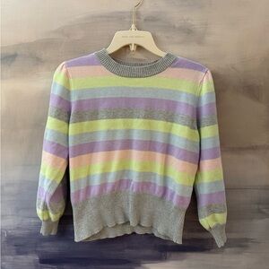 MICHAEL STARS Striped Pastel Sweater